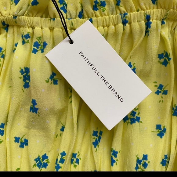 NEW Faithfull the brand Luda Lemon mini dress - Picture 7 of 8